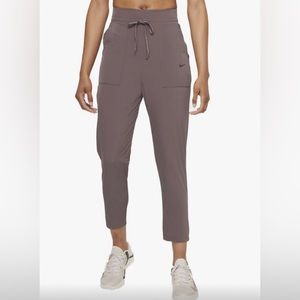 Nike Women’s Bliss Luxe Training 7/8 Length Pants - Medium, Mauve Color